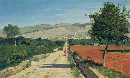 Paisaje en Provenza. Vista desde Saint-Saturnin-d